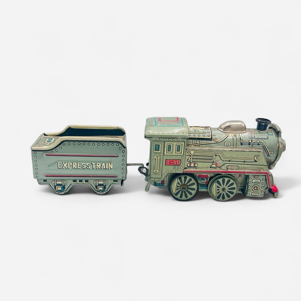 Vintage GW Japan Tin Litho Express Train Engine Coal Tender C-1155 Parts/Repair‎